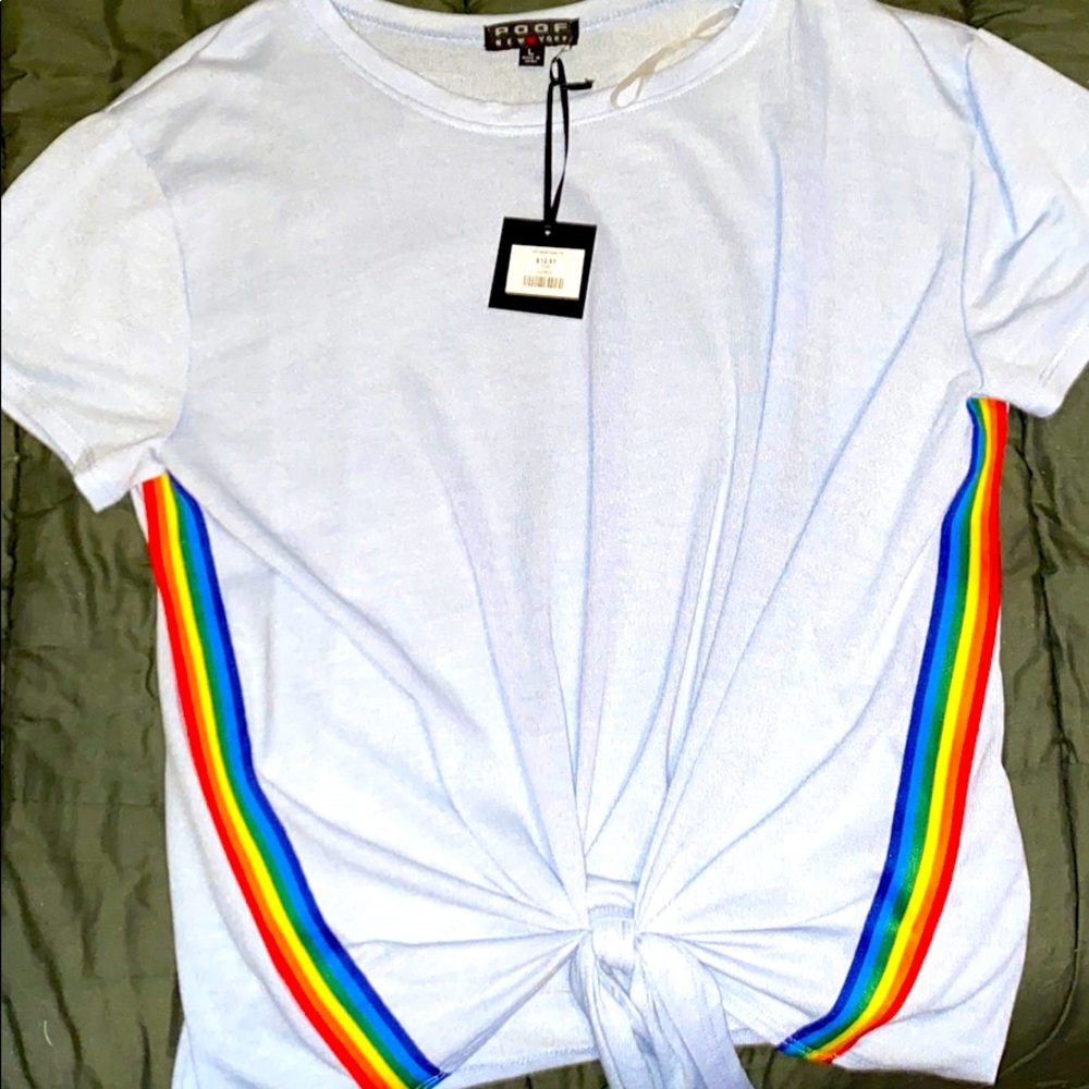 Blue rainbow brand new shirt